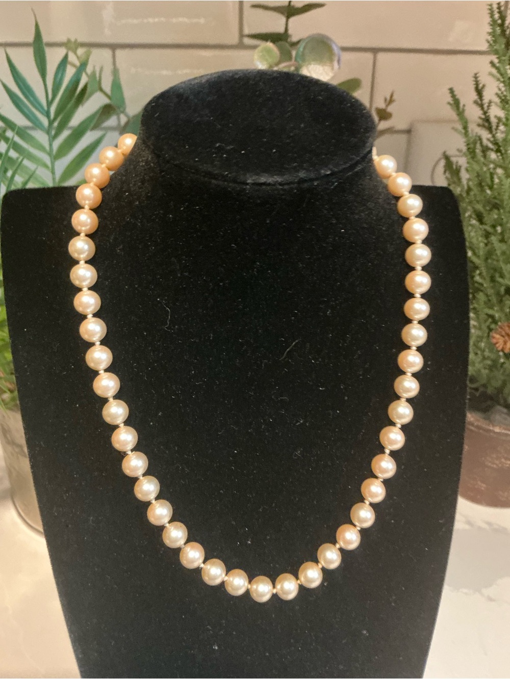 Classic Pearl-like  Necklace in Ivory - Women Jewelry